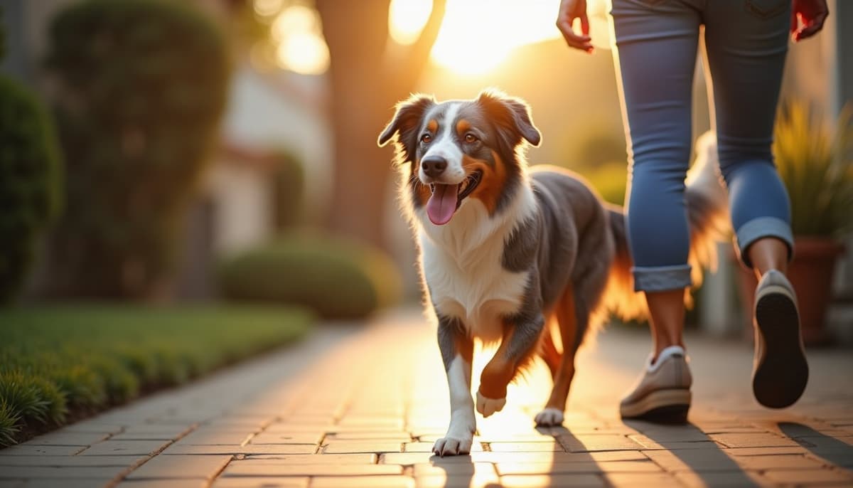 A dog on a walk — TPLO Surgery Cost in Torrance CA for Dogs