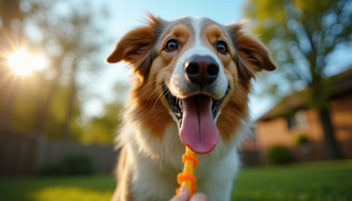 A dog on a walk — Veterinary Orthopedic Specialist in Akron, OH for Dogs