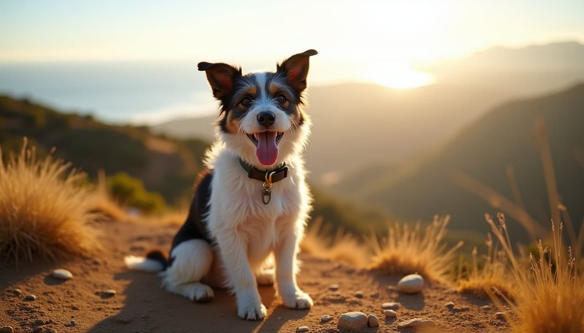 A dog on a walk — Veterinary Orthopedic Specialist in Carlsbad, CA
