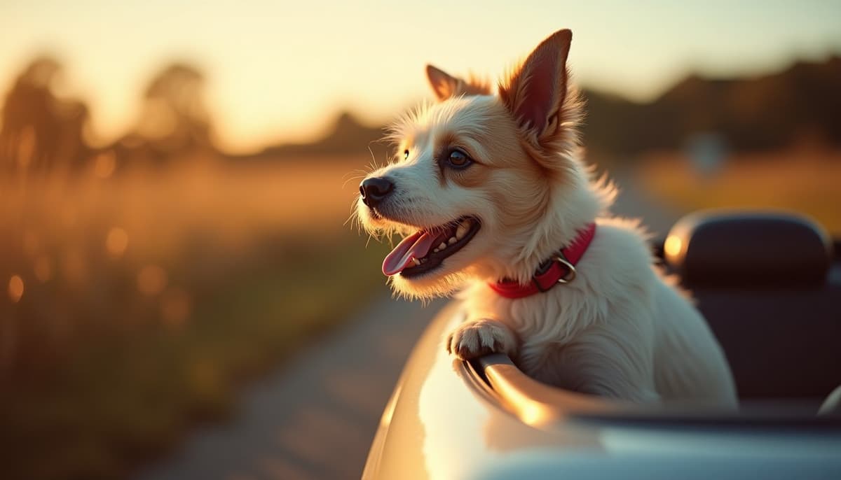 A dog on a walk — Veterinary Orthopedic Specialist in Cary, NC for Dogs