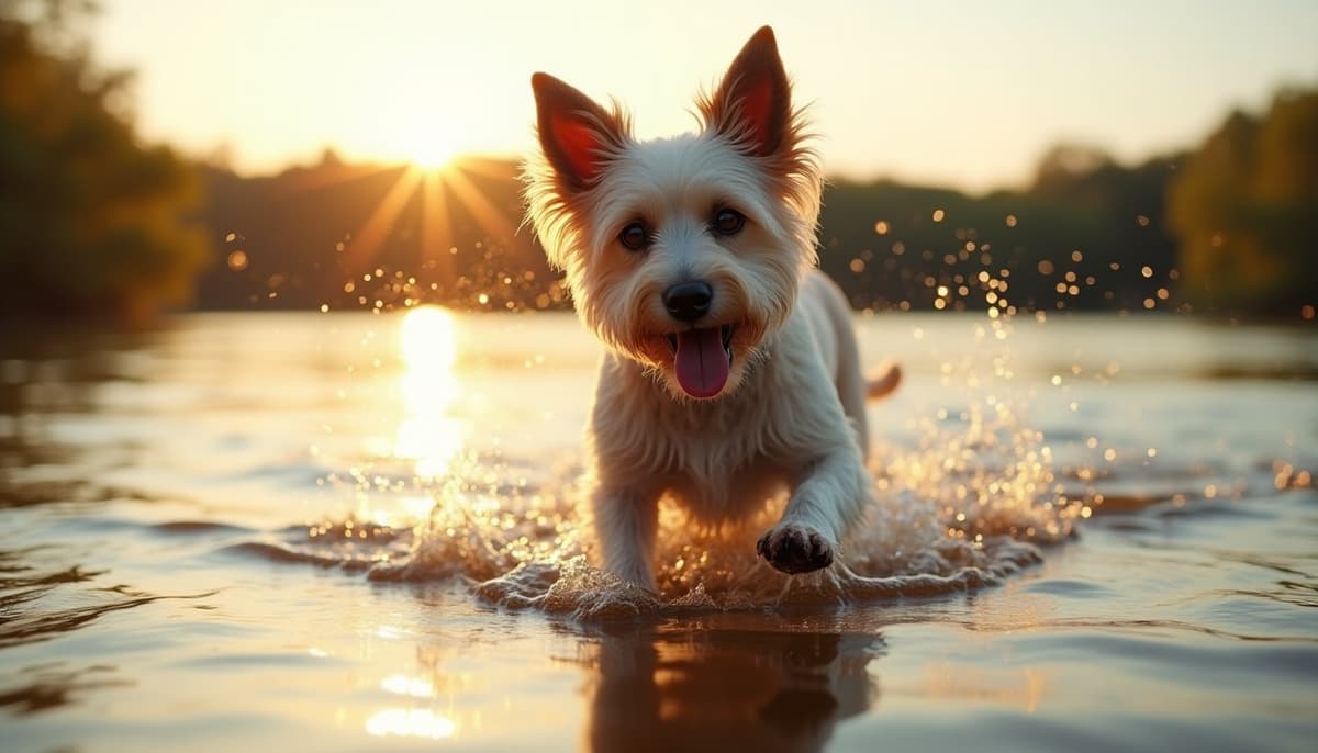 A dog on a walk — Veterinary Orthopedic Specialist in Cleveland, OH