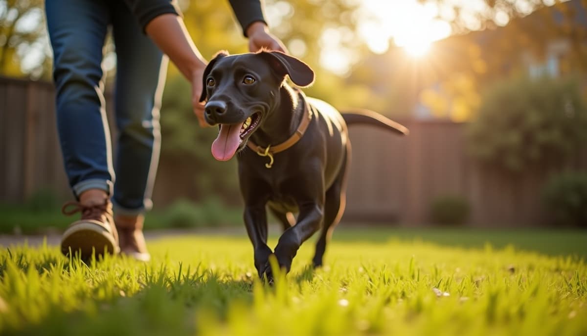 A dog on a walk — Dog Orthopedic Specialist in Colorado Springs, CO