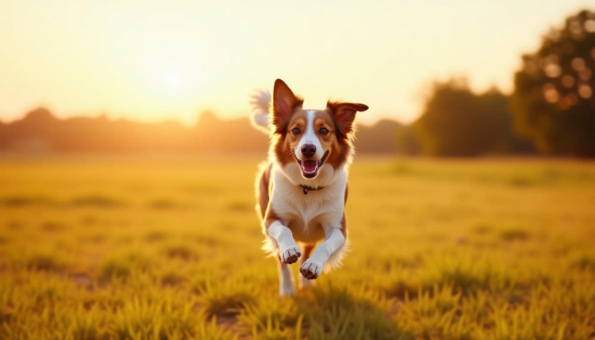 A dog on a walk — Veterinary Orthopedic Specialist in Denton, TX