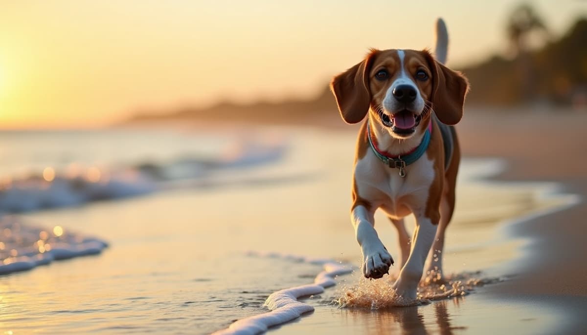 A dog on a walk — Veterinary Orthopedic Specialist in Gainesville, FL