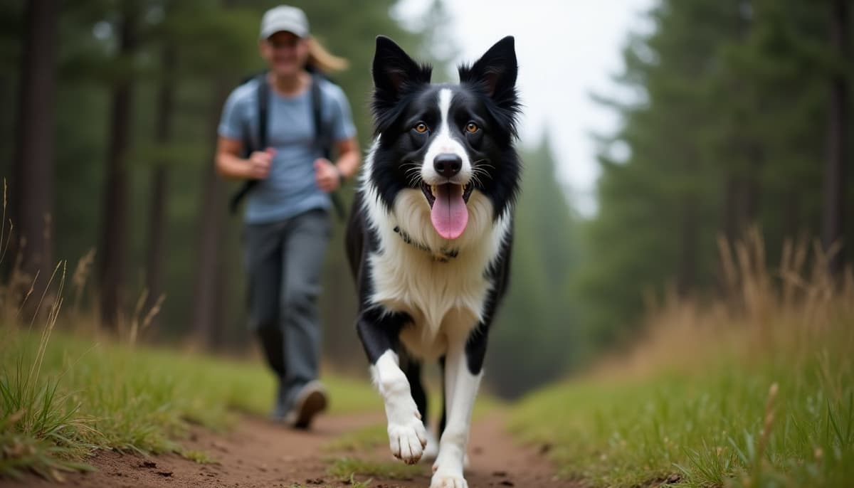 A dog on a walk — Veterinary Orthopedic Specialist in Lansing, MI for Dogs