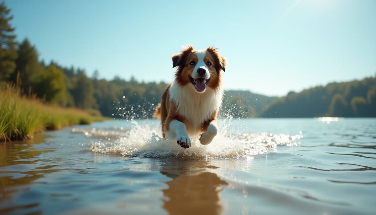 A dog on a walk — Veterinary Orthopedic Specialist Modesto CA for Dogs