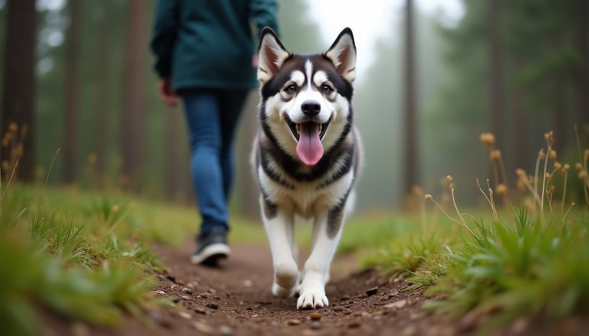 A dog on a walk — Veterinary Orthopedic Specialist Newport News VA