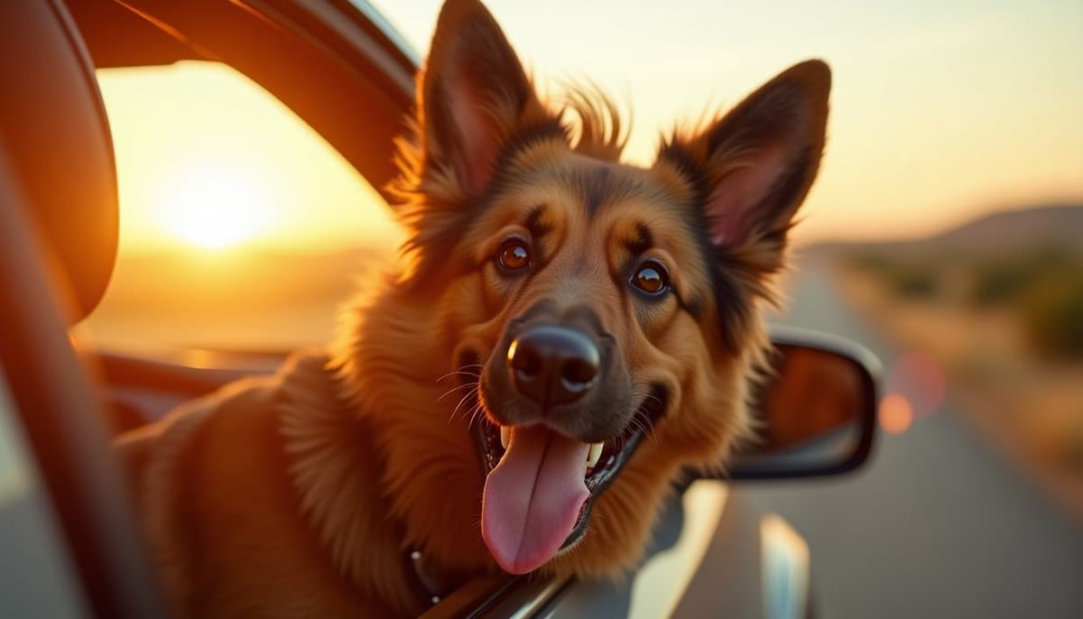 A dog on a walk — Veterinary Orthopedic Specialist in Orange, CA