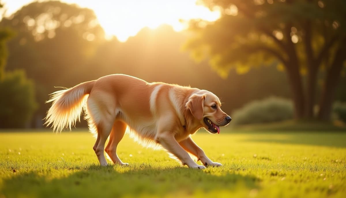 A dog on a walk — Veterinary Orthopedic Specialist in Plano, TX