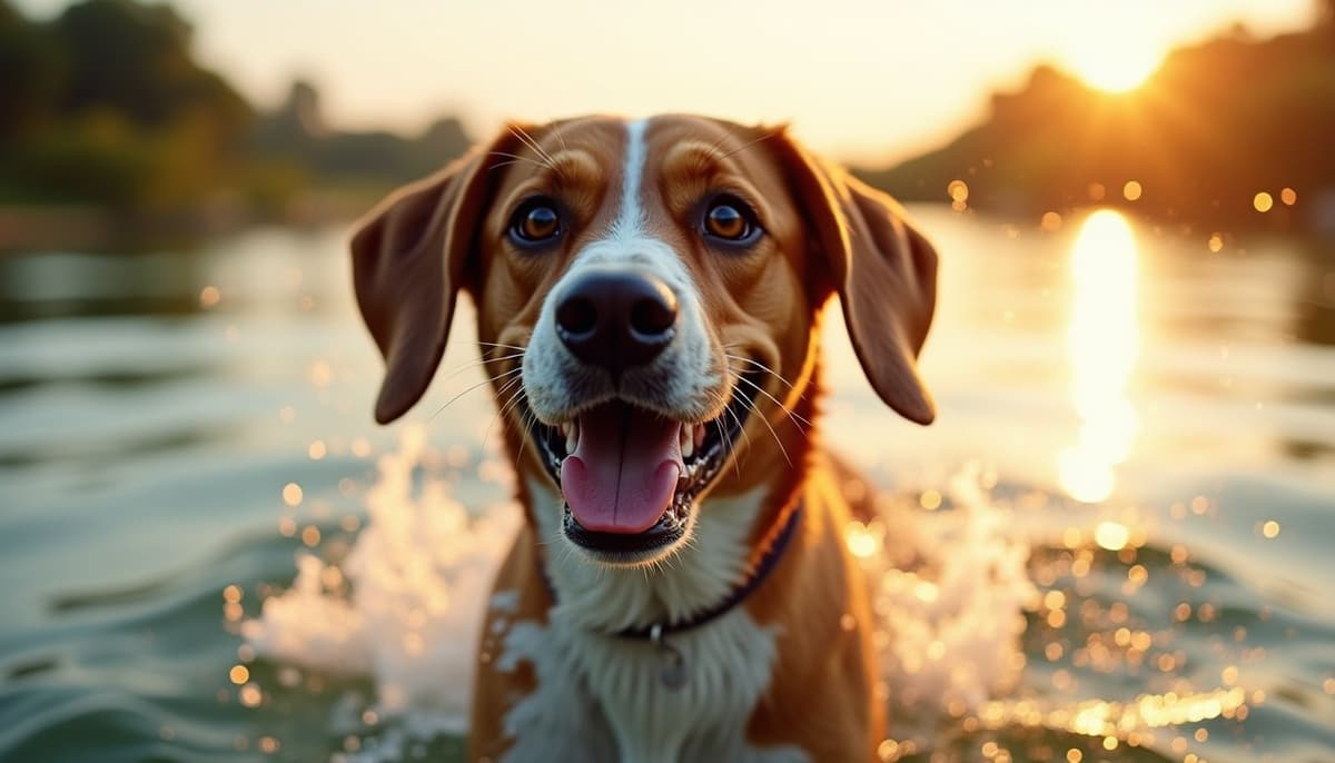 A dog on a walk — Veterinary Orthopedic Specialist in Riverside, CA