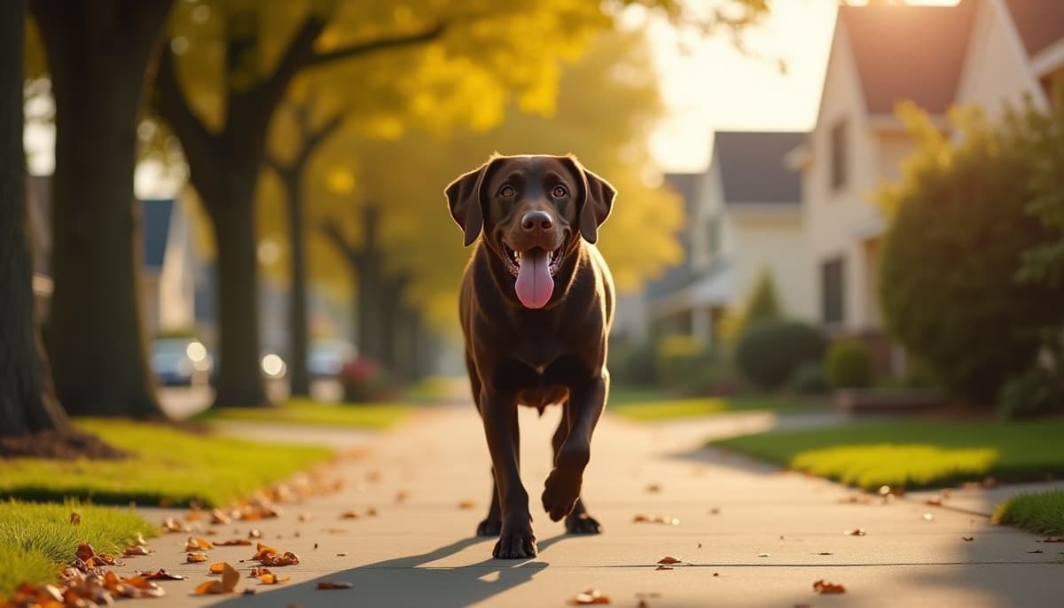 A dog on a walk — Veterinary Orthopedic Specialist in Salem, OR for Dogs