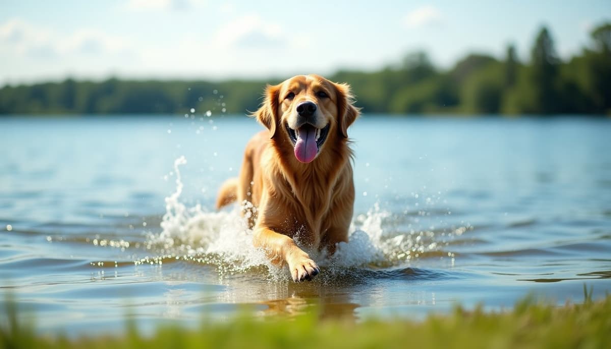 A dog on a walk — Veterinary Orthopedic Specialist San Diego CA for Dogs