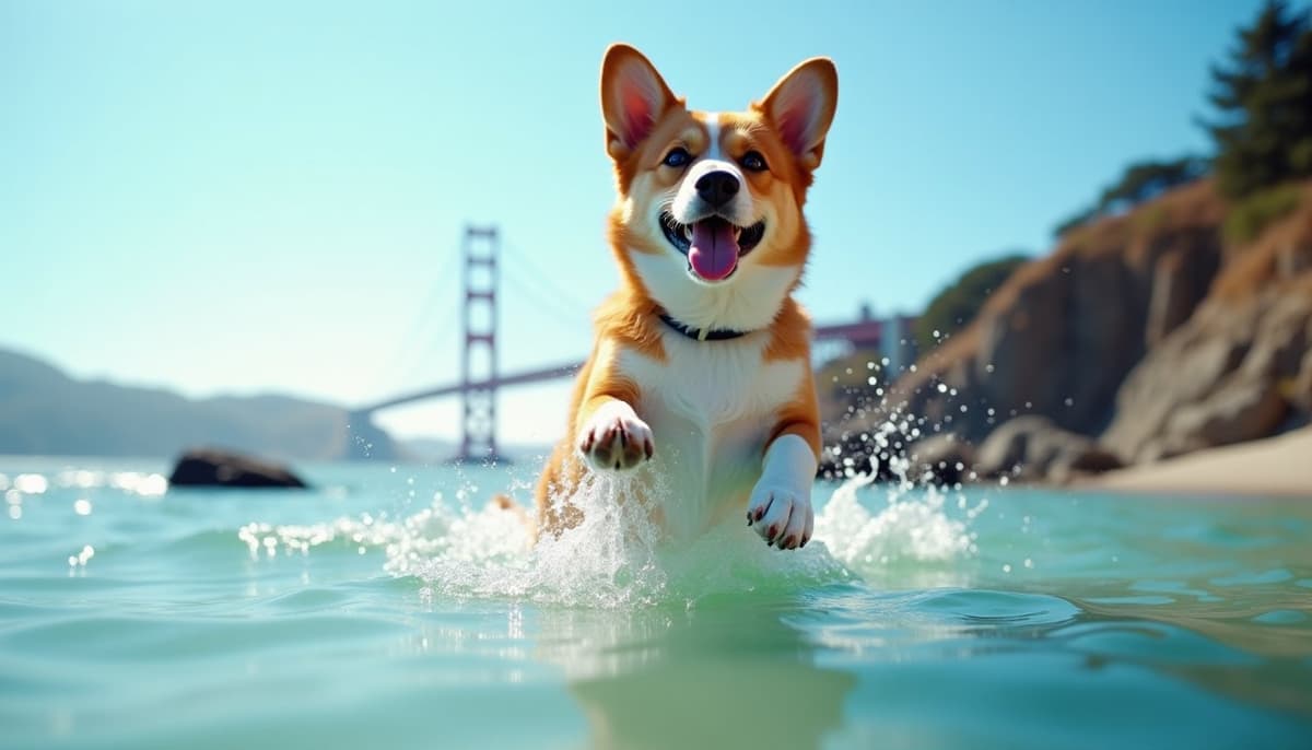 A dog on a walk — Veterinary Orthopedic Specialist in San Francisco, CA