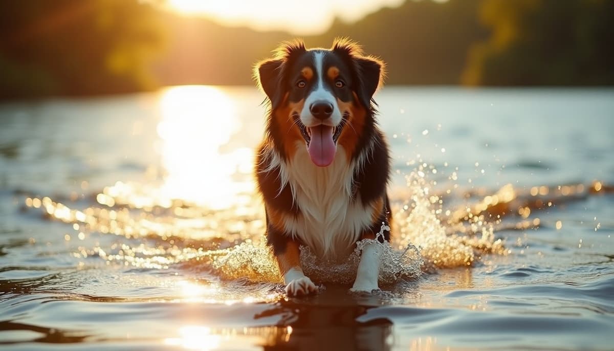 A dog on a walk — Veterinary Orthopedic Specialist in Sunnyvale CA for Dogs