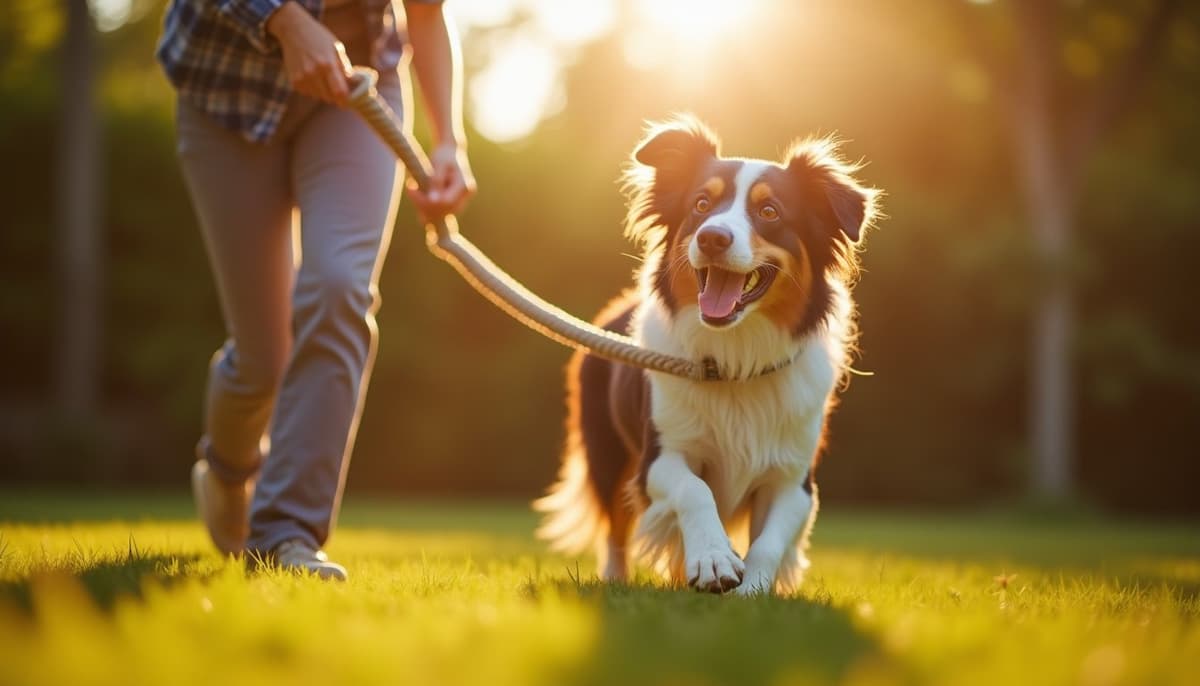 A dog on a walk — Veterinary Orthopedic Specialist in Toledo, OH for Dogs