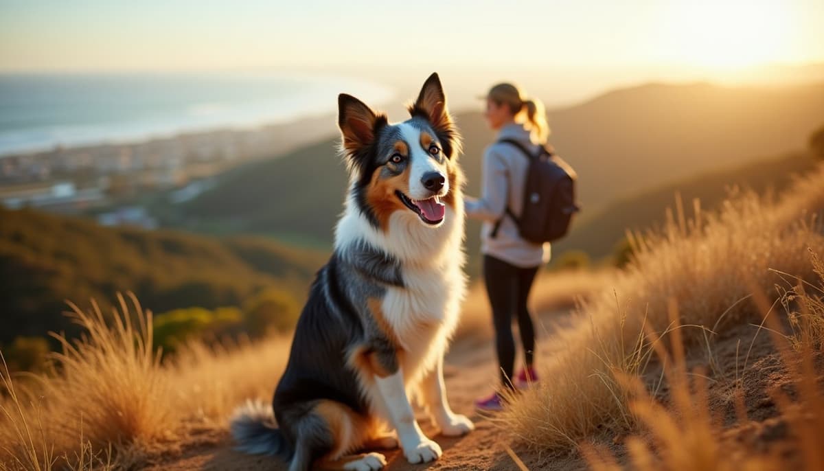 A dog on a walk — Veterinary Orthopedic Specialist in Torrance, CA