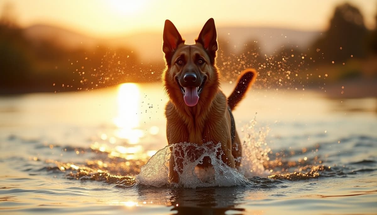 A dog on a walk — Veterinary Orthopedic Specialist in Visalia, CA