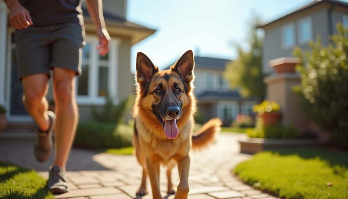 A dog on a walk — Veterinary Orthopedic Specialist Wichita Falls TX Dogs